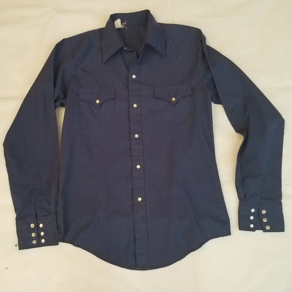 Vintage Western pearl snap long sleeve shirt EUC